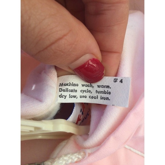 Vintage tidykins baby’s jacket size 18 24 months pink embroidered hooded READ - Picture 11 of 11
